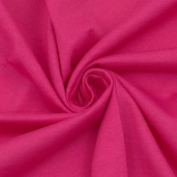 Geprüft 100% Baumwolle Single Jersey Farbe Pink
