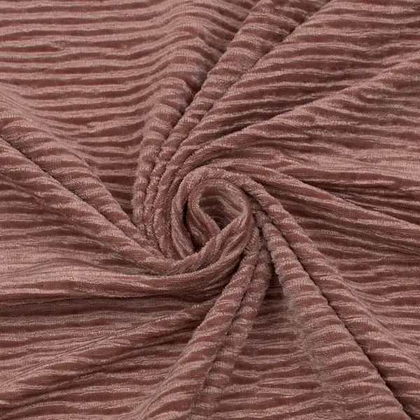 Meistverkauft Crinkle Samt Stoff Farbe Alt-Rosa