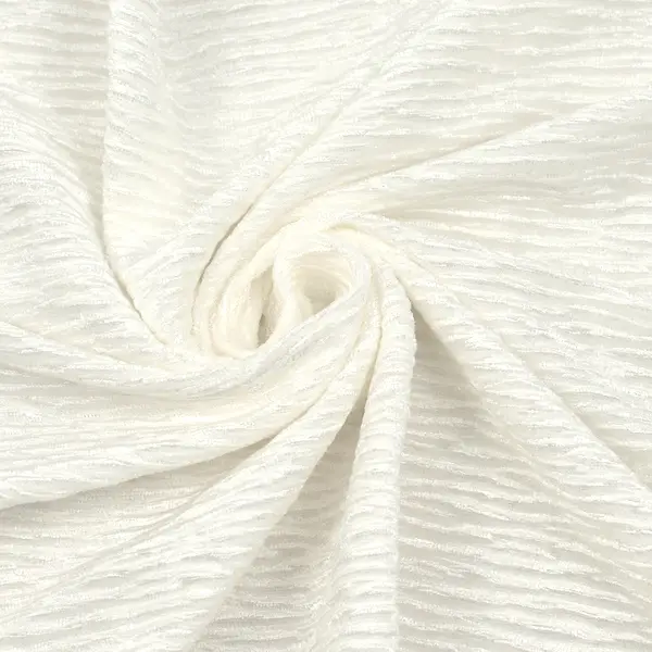 Crinkle Samt Stoff Farbe Creme-Weiss Sichere Zahlung