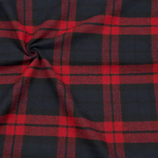 Super-Preis Mantelstoff "Karos Klassik 3" Farbe Schwarz-Rot-Blau