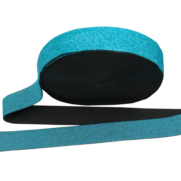 Meistverkauft Elastikband Lurex 40mm Farbe Türkis
