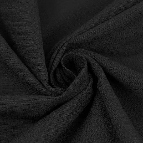 Stretch Bengaline "Leinen Look" Farbe Schwarz Günstig