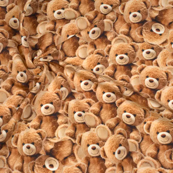 Sweatshirt Baumwollstoff French Terry "Teddys" Farbe Camel Online Kaufen