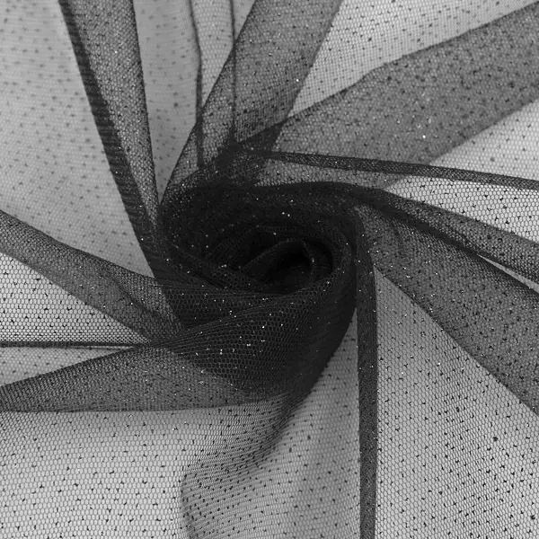 Tüll Stoff mit Glitzerpünktchen Farbe Schwarz Meistverkauft