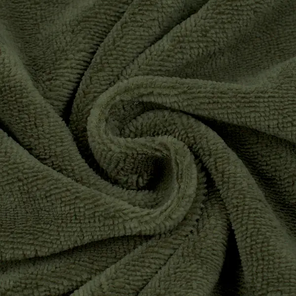 Super-Preis Bambus Frottee Stoff "Basic Home 4" Farbe Khaki-Grün