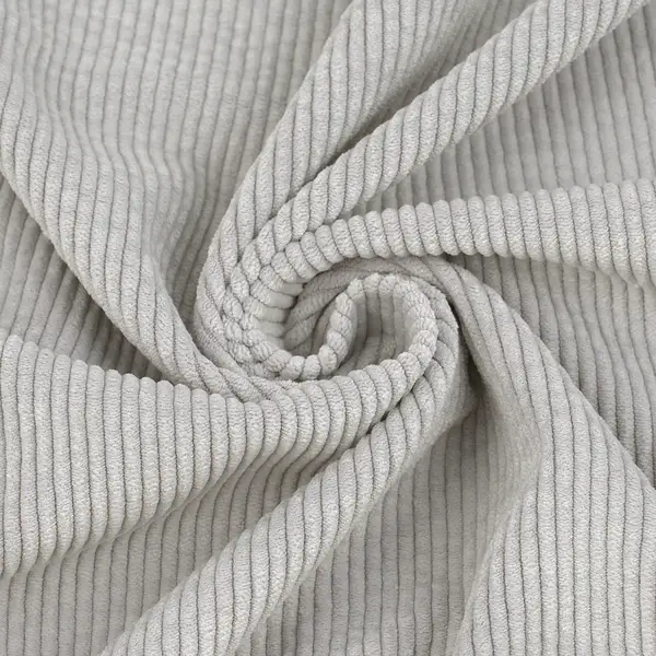 Cord Stoff "Washed Look" Farbe Hell-Grau Online Kaufen