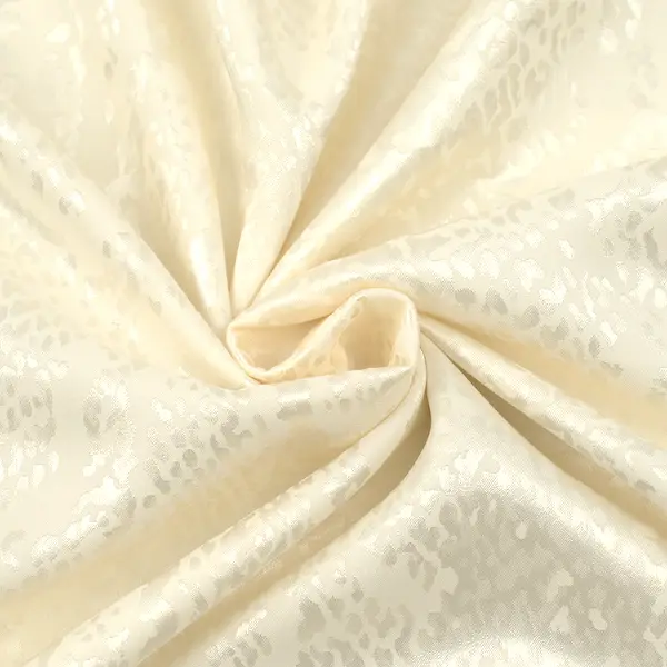 Stretch Satin Stoff "Schlangen Optik" Farbe Creme-Weiss Online Kaufen
