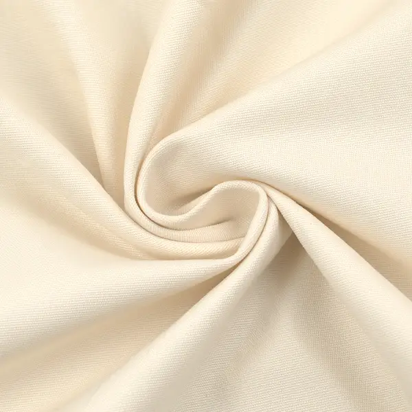 Must-Have Stretch Baumwollstoff "Peach Finish" Farbe Ecru