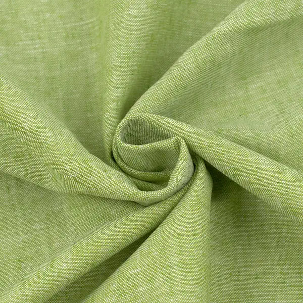 Leinen-Baumwolle "Melange" Farbe Lind-Grün Mega-Angebot