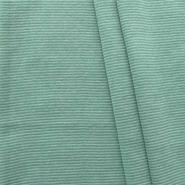 Direktkauf 3,90 Meter - Baumwoll Bündchenstoff "Ringel Mini glatt 2" Farbe Mint-Türkis