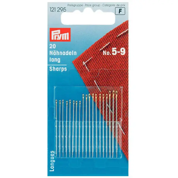 Highlight Prym Sortiment Nähnadeln lang, mit Goldöhr No. 5-9