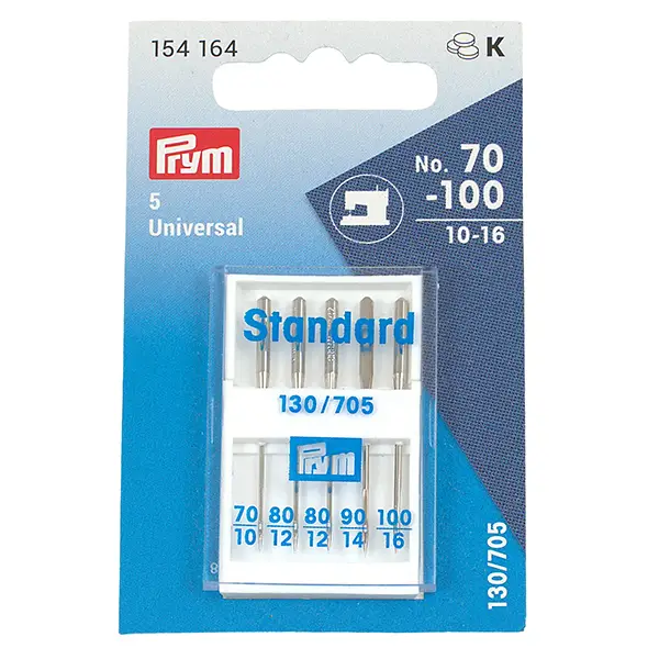Markenprodukt Prym Sortiment Nähmaschinennadeln mit Flachkolben No. 70-100