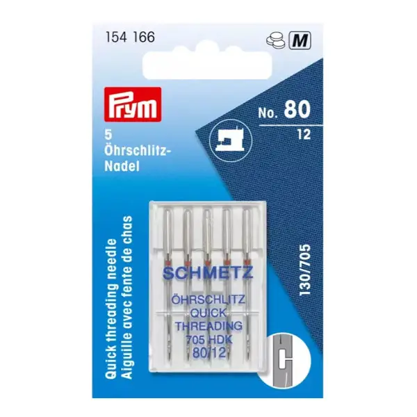 Sichere Zahlung Prym / Schmetz 5 Stück Nähmaschinennadeln 705 "Öhrschlitz", No. 80