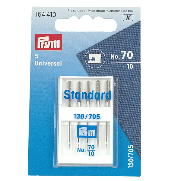 Zertifiziert Prym 5 Nähmaschinennadeln mit Flachkolben No. 70