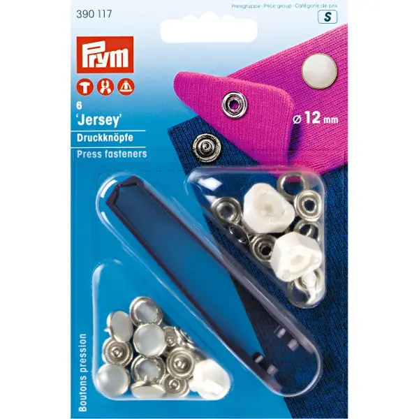 Prym 6 Stück Druckknöpfe Jersey 12mm Neuheit