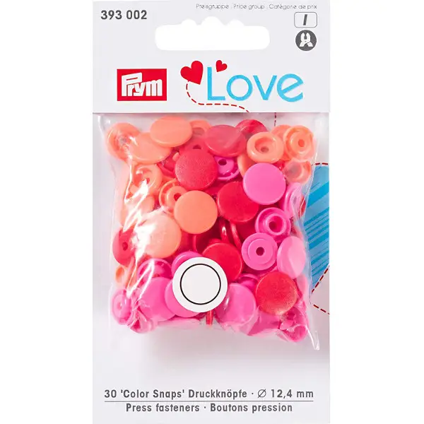 Meistverkauft Prym Love 30 Stück Color, Color Snaps KunststoffDurchmesser 12,4mm rot