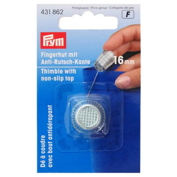 Solange Der Vorrat Reicht Prym Fingerhut ZDG 16mm silberfarbig