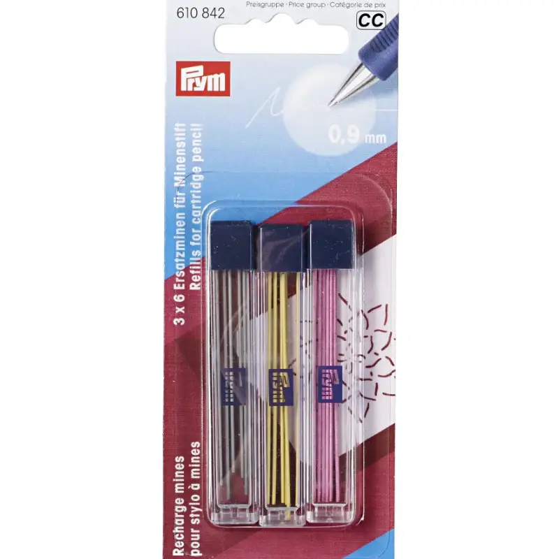 Schneller Versand Prym Ersatzminen für Minenstift, extra fein Ø 0,9 mm farbig sortiert