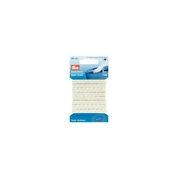 Prym 5m Super-Elastic 7mm breit weiß Wochenendangebot