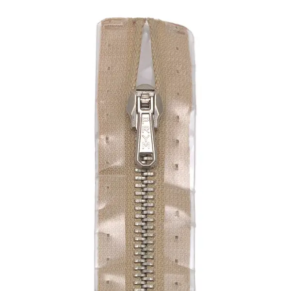 Prym Metall Reißverschluss M2 Typ 10 unteilbar 18 cm silber-farbig - Farbe 886 Kitt Direkt Vom Hersteller