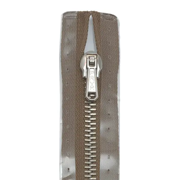 Sale Prym Metall Reißverschluss M2 Typ 10 unteilbar 20 cm silber-farbig - Farbe 884 Grau-Braun