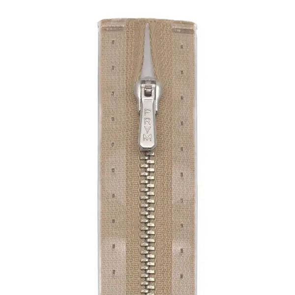Prym Metall Reißverschluss M1 Typ 5 14 cm silber farbig - Farbe 886 Kitt Preisknaller