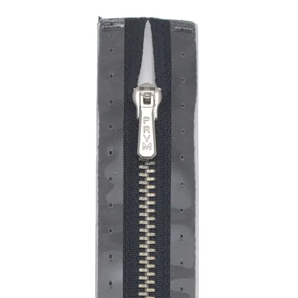 Neue Ware Prym Metall Reißverschluss M1 Typ 5 18 cm silber farbig - Farbe 210 Marine