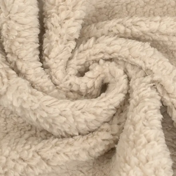 Teddy Plüschstoff "Super Soft 2" Farbe Hell-Beige Begrenztes Angebot