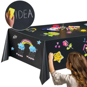Bestpreis Wachstuch Chalkboard - Black
