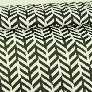 Jacquard Jersey - Graphic Fishbone Jetzt Bestellen