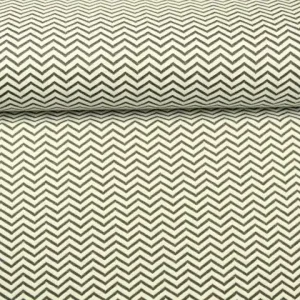 Schnäppchen Jacquard Jersey - Black/White Zigzag