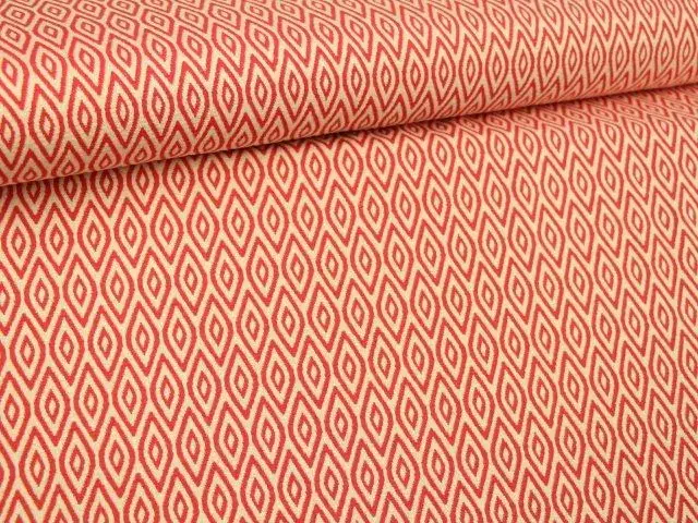 Top-Seller Jacquard Jersey - Raspberry Diamonds