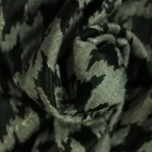 Solange Der Vorrat Reicht Jacquard Jersey - Black/Grey Pied de Poule
