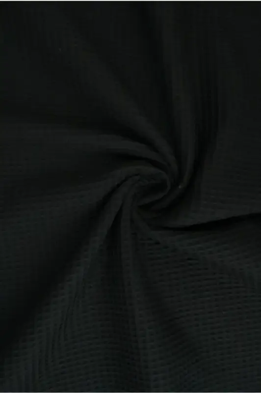 Sale Waffelpique Baumwolle - Schwarz 03