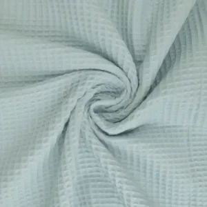 Waffelpique Baumwolle - Hell Blau 05 Neu
