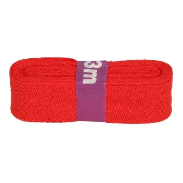Begrenztes Angebot Baumwolle Schrägbänder 3m- Rot