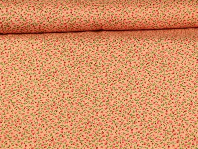 Neu Im Sortiment Katoen - Flower Explosion - Warm Pink