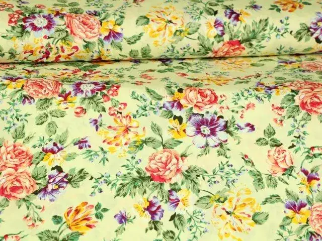 Baumwolle Flower Bomb - Vanilla Begrenztes Angebot