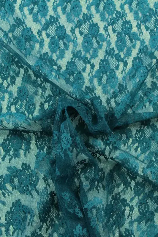 Lace - Dark Petrol Flowers Nur Für Kurze Zeit