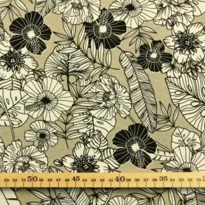 Echt Flowers and Leaves Taupe