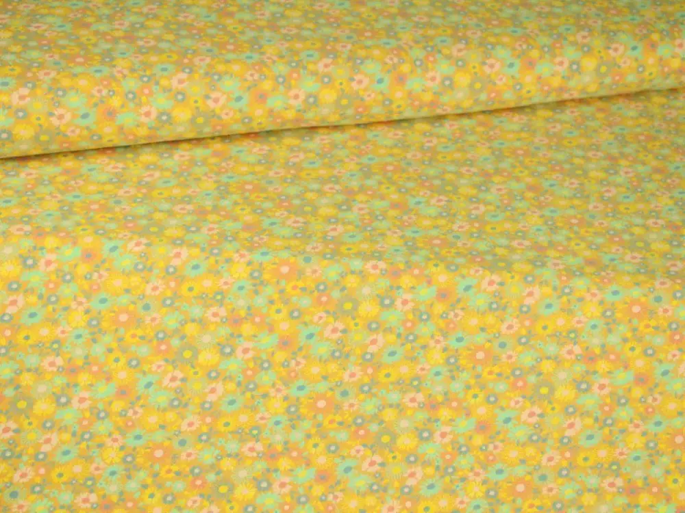 Geprüft Baumwolle Jersey - Summerfield on Soft Ocher