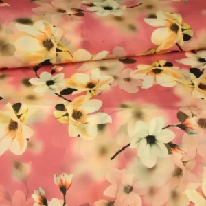 Silky Chiffon - Magnolia on Coral Nur Für Kurze Zeit