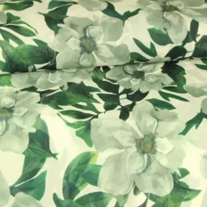 Bestseller Silky Chiffon - Green/Grey Floral