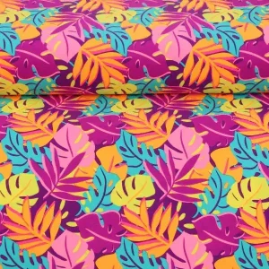 Lycra - Bright colored leaves Neue Kollektion