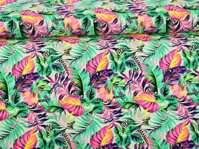 Lycra - Summer leaves spiral Saisonangebot