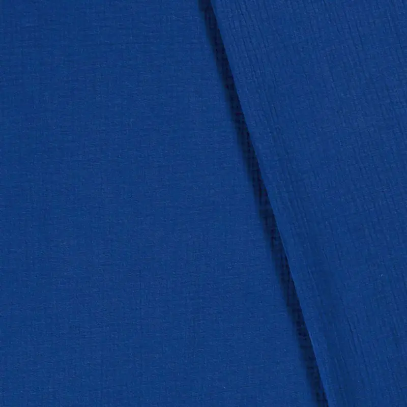 Musselin Double Gauze uni Königsblau - 1135 Neuheit