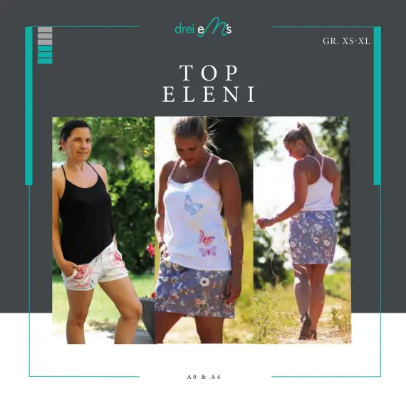 Ebook - Top ELENI Gr. XS-XL Versand Am Gleichen Tag