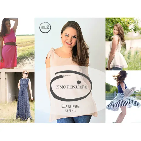 eBookTop/Kleid/Tunika Knotenliebe - Gr. 30-46 Neu Im Sortiment