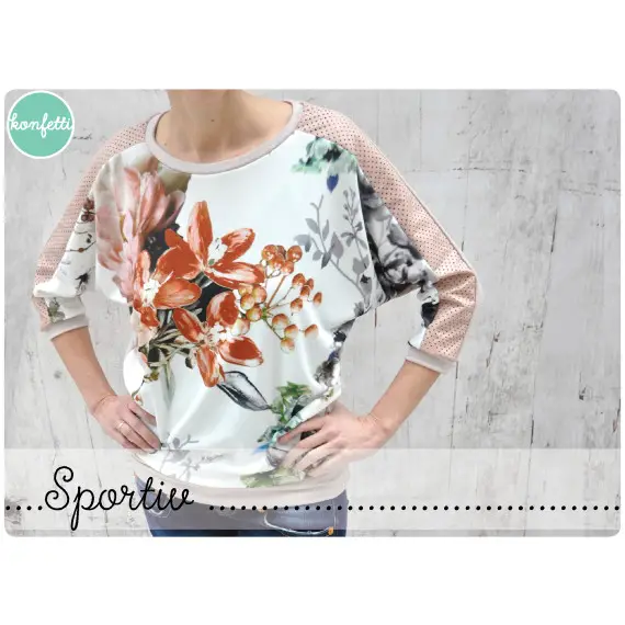 Mega-Angebot Ebook - Sportiv - sportliches Fledermausshirt Gr. 34-52