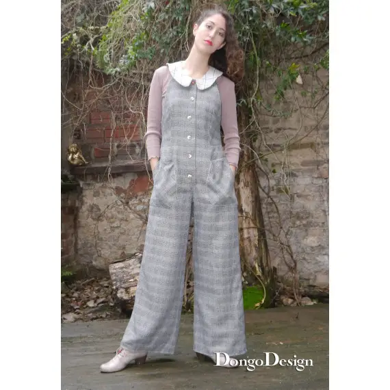 Versand Am Gleichen Tag PDF Schnittmuster Overall Jumpsuit Sandra mit Ebook Nähanleitung